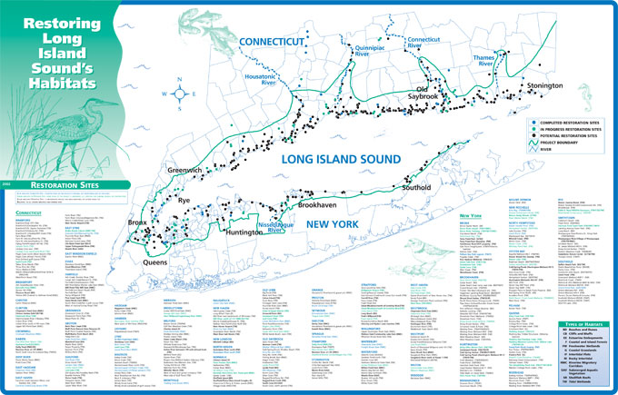 Restoring Long Island Sound S Habitats 2002 Restoration Sites