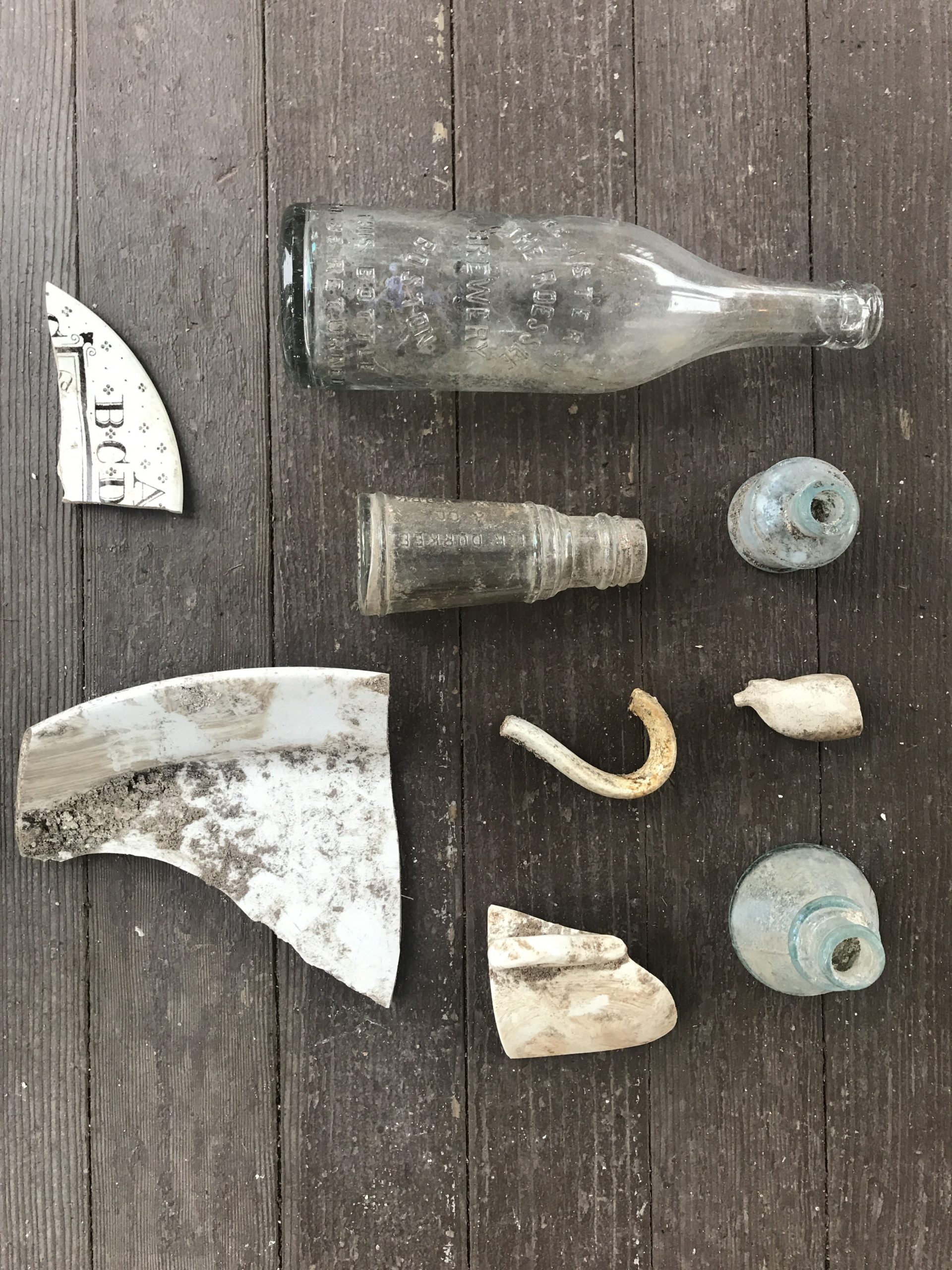 A sampling of interesting artifacts the team has found while digging.