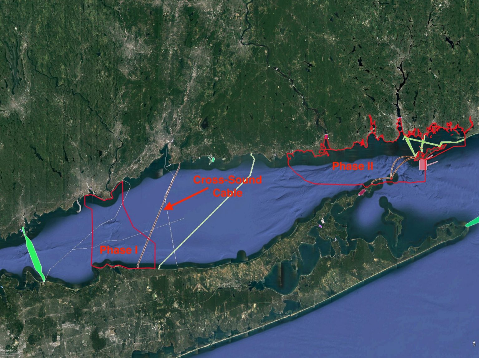 Seafloor Mapping Long Island Sound Study   LIS Map Areas And Infrastructure Labelled  1544730149166 1536x1149 