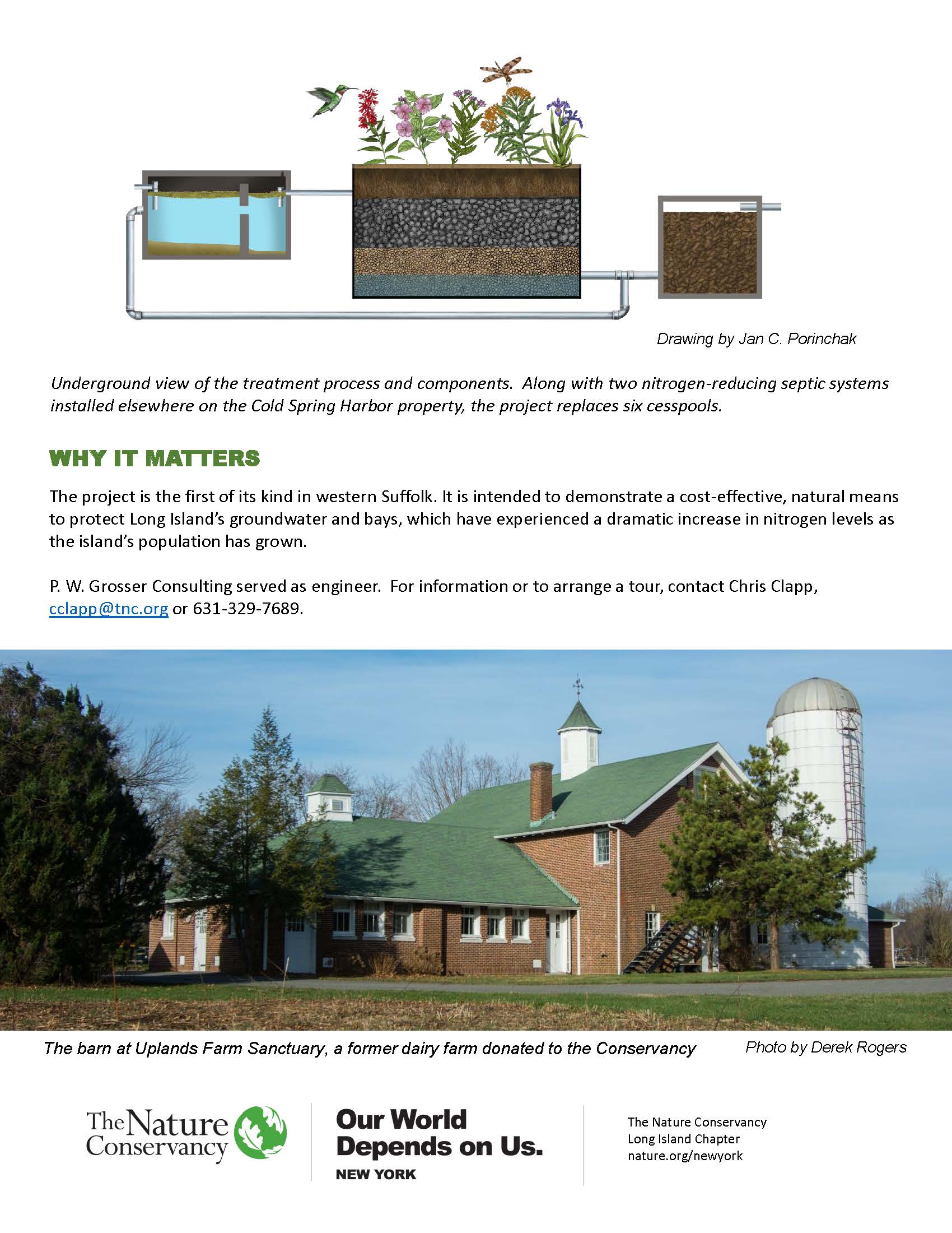 A fact sheet shares information a new plant-based wastewater
treatment system. 