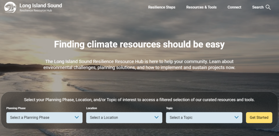 A screen shot of the resource hub website.