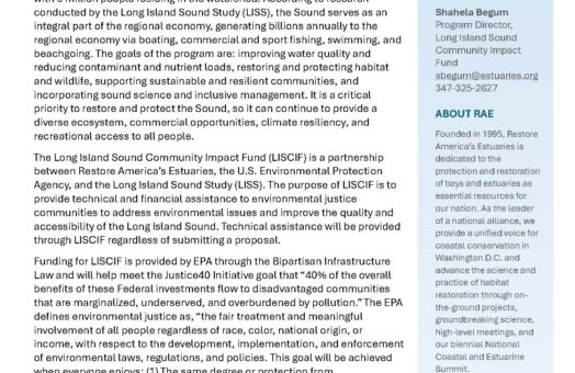 image for 2024 Long Island Sound Community Impact Fund Grant Slate