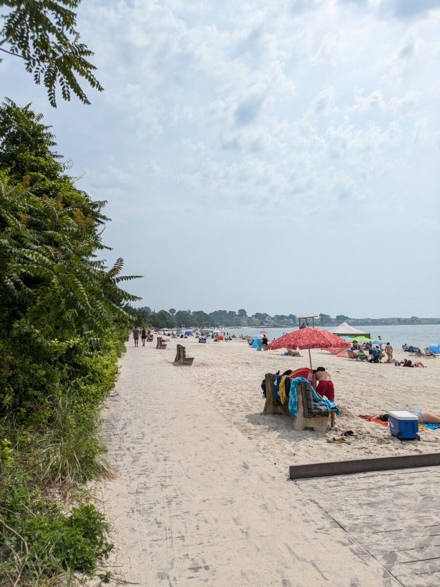 People at the beach.